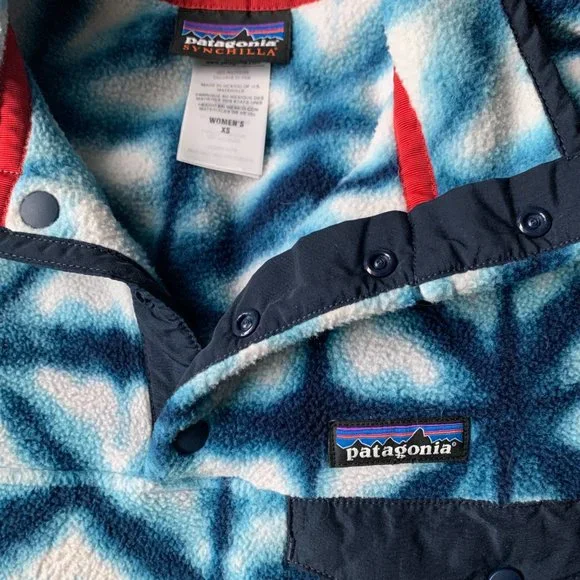 Patagonia Synchilla Fleece Snap-T Pullover XS Diamond dancer - Picture 3 of 3